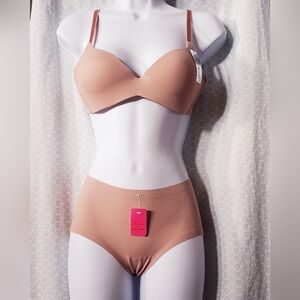 Bra and panty New with tags.  Bra Size 36/80 with pudding. 2 colors